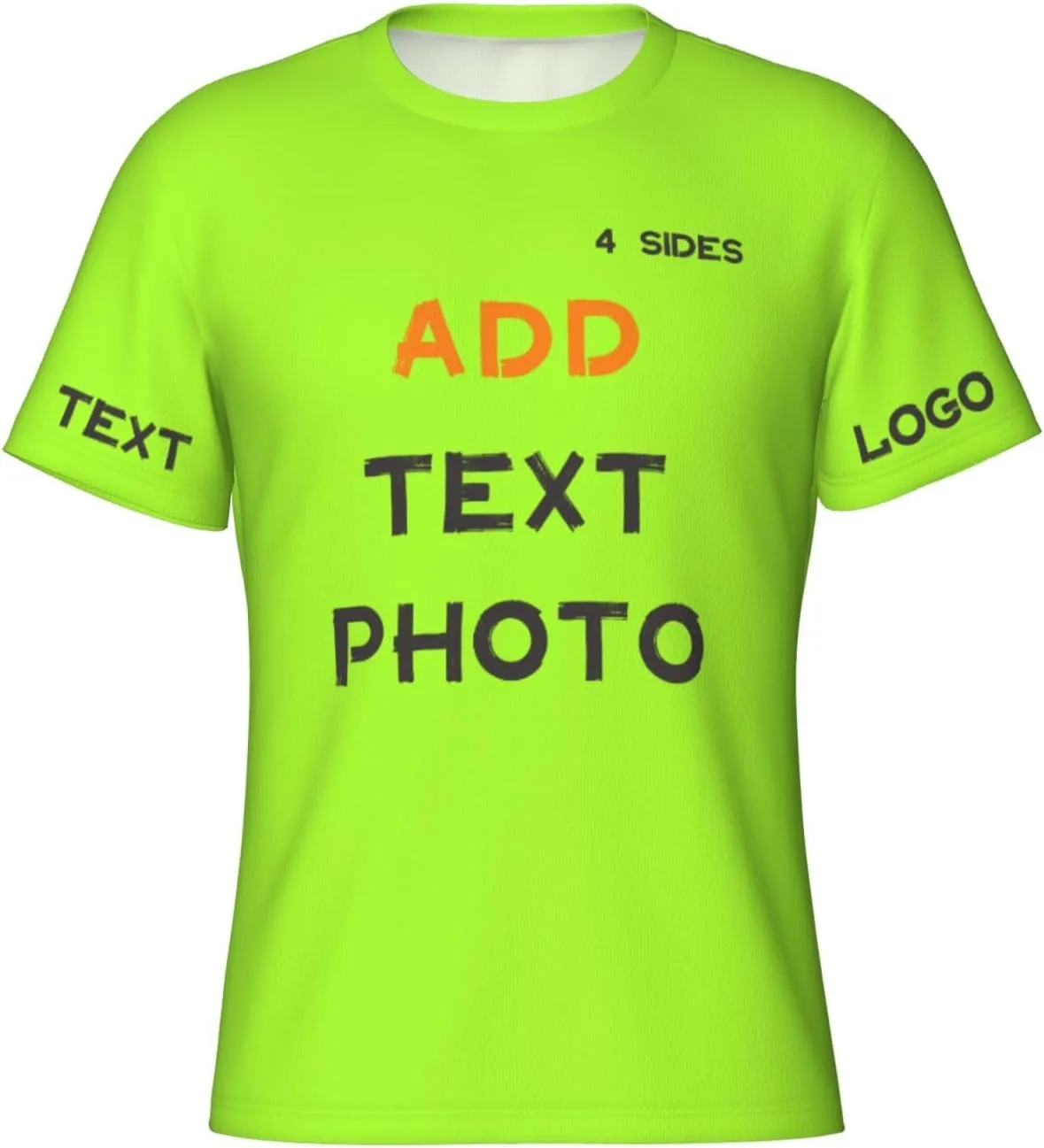 

Футболка Custom с принтом на 4 сторонах