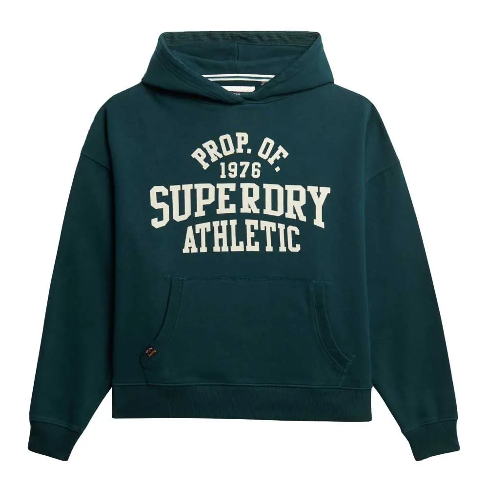 

Худи Superdry Ath Ess Relaxed, зеленый
