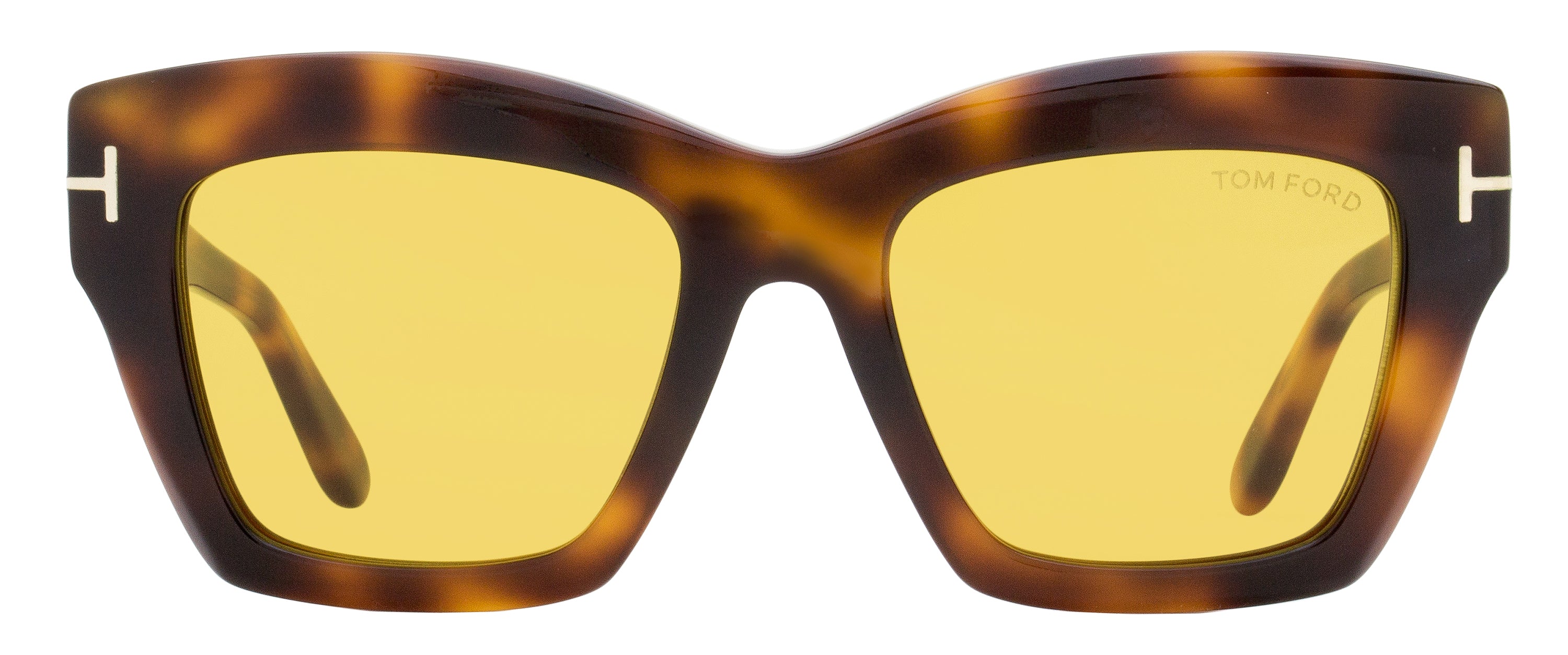 Солнцезащитные очки женские Tom Ford Luna TF1191 53E Blonde Havana 52 мм — фото 2