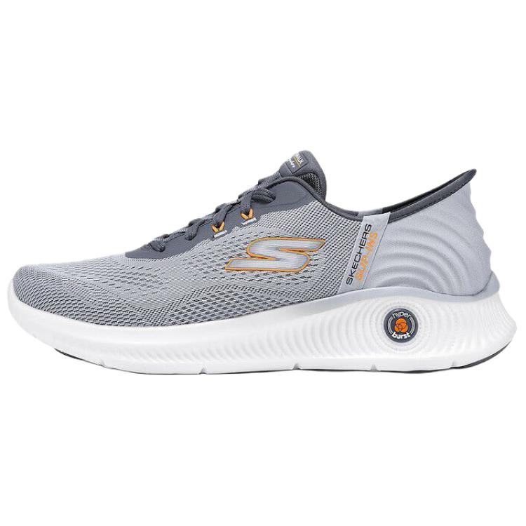 

Skechers Мужские повседневные низкие туфли GO WALK, серые, белые, оранжевые