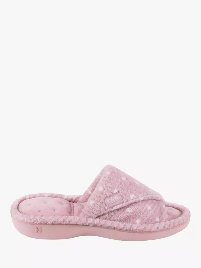 Тапочки totes Popcorn Turnover Open Toe, розовый