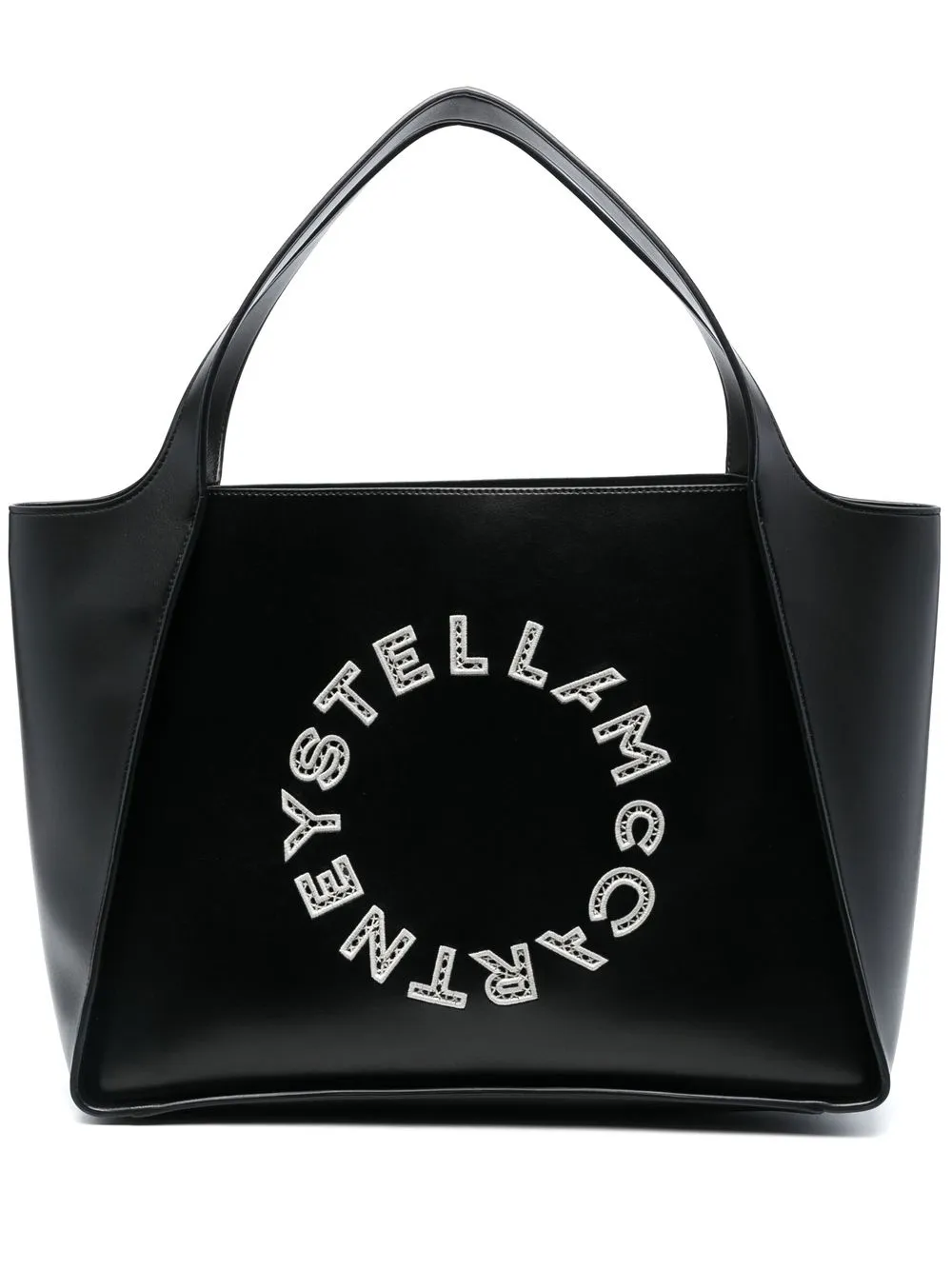 

Сумка-тоут с английской вышивкой Stella Mccartney, черный