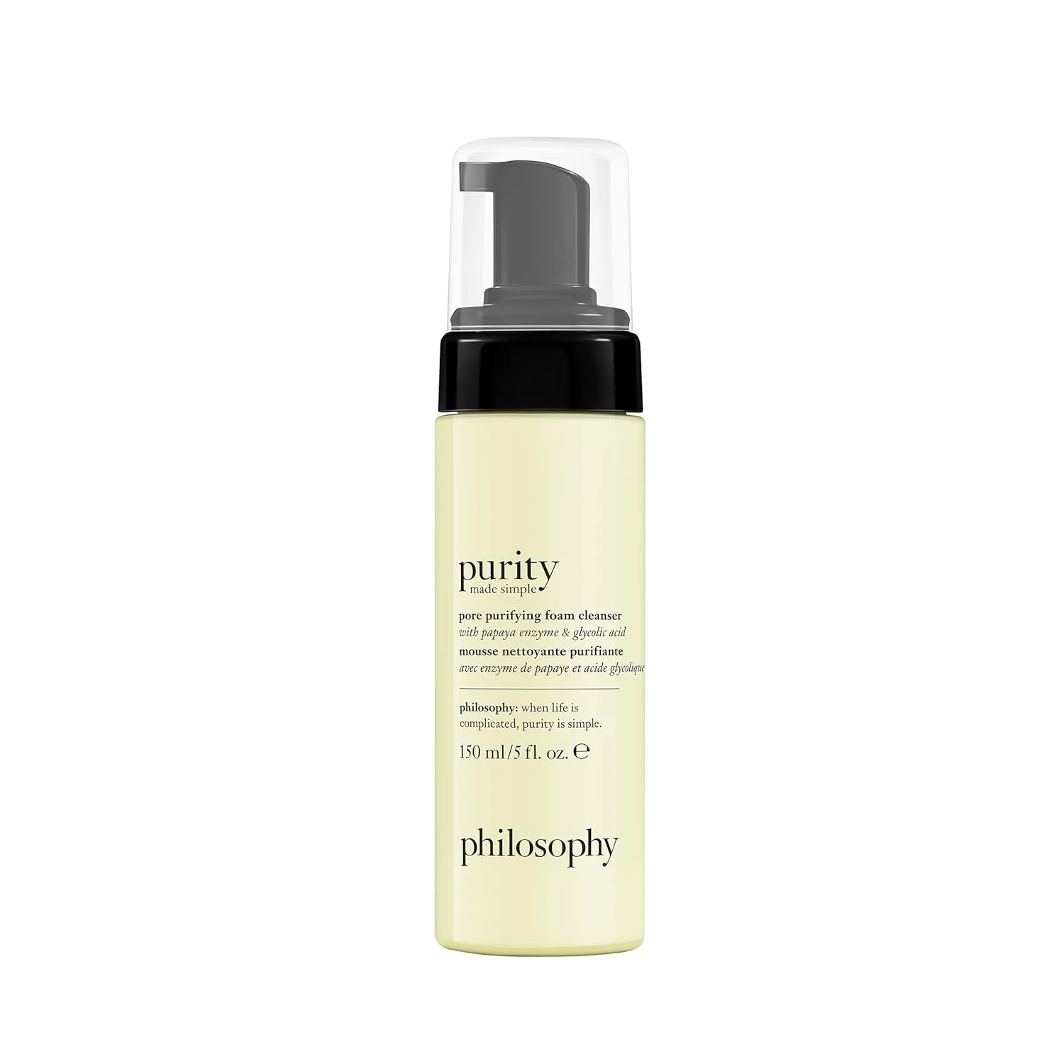 Гель для умывания Philosophy — Очищающее пенящееся средство для лица Purity Made Simple для очищения пор - с ферментом, 140 мл