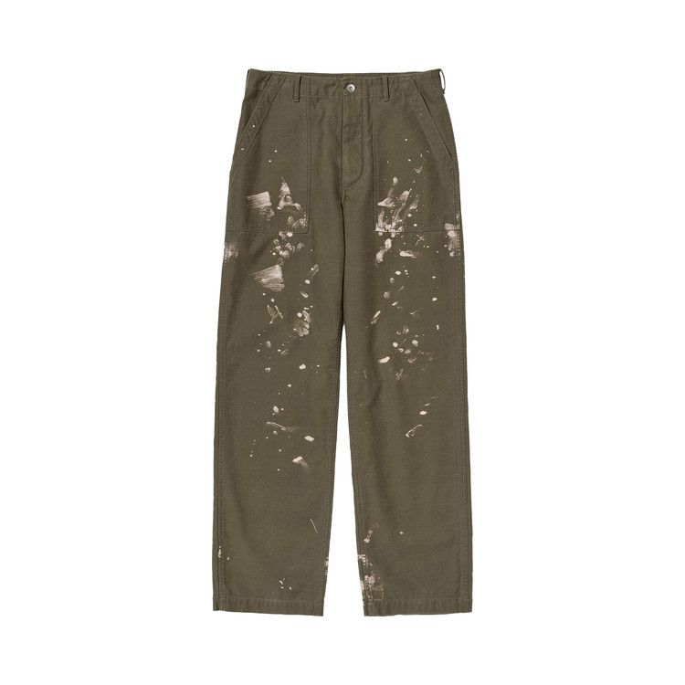 

Брюки Auralee Washed Baggy Satin Bleached Baker Pants 'Khaki Brown'