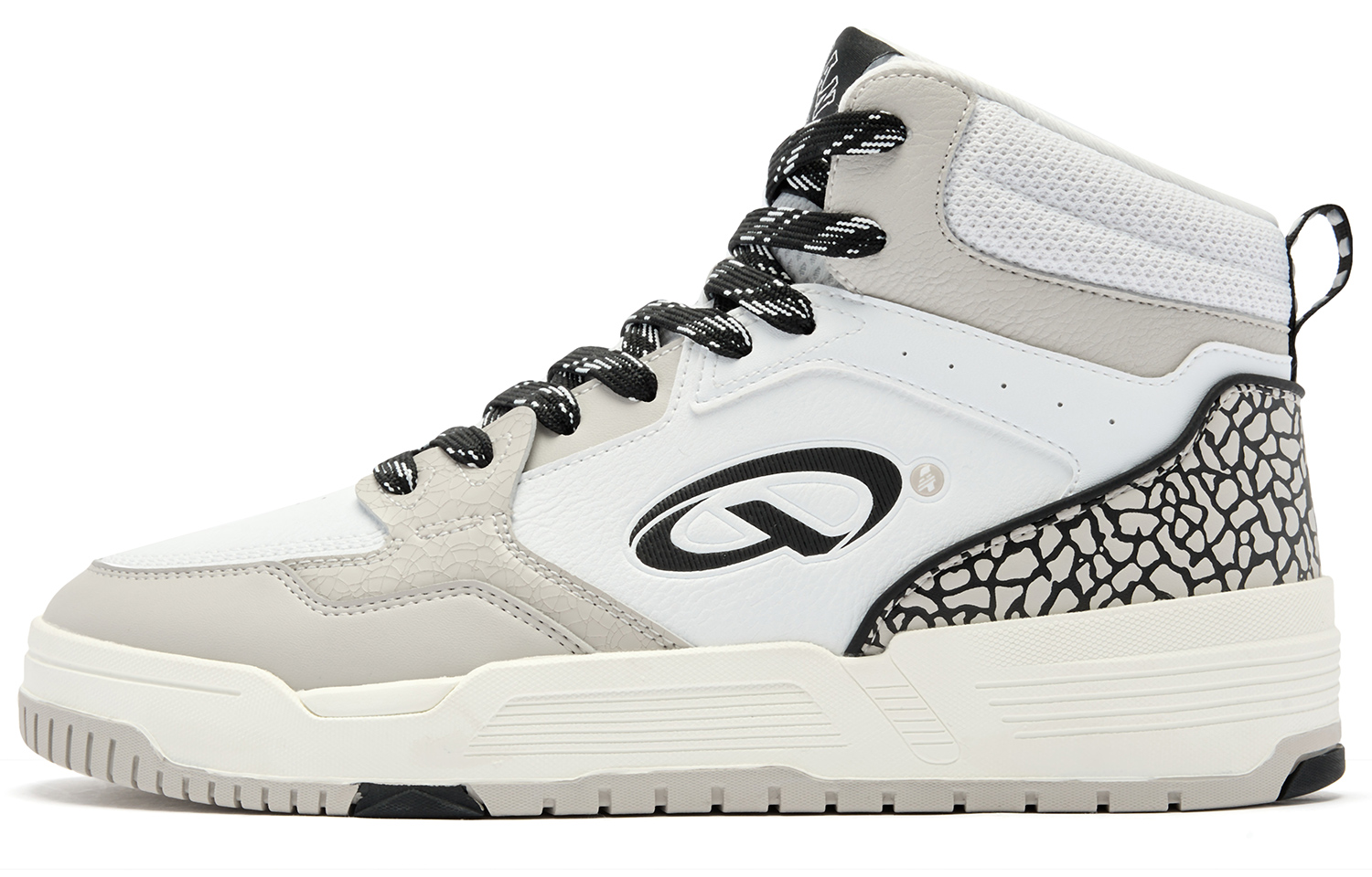 

QIAODAN Кроссовки Qi Cheng 4.0 мужские высокие Jordan White/Pumice, цвет Jordan White/Pumice