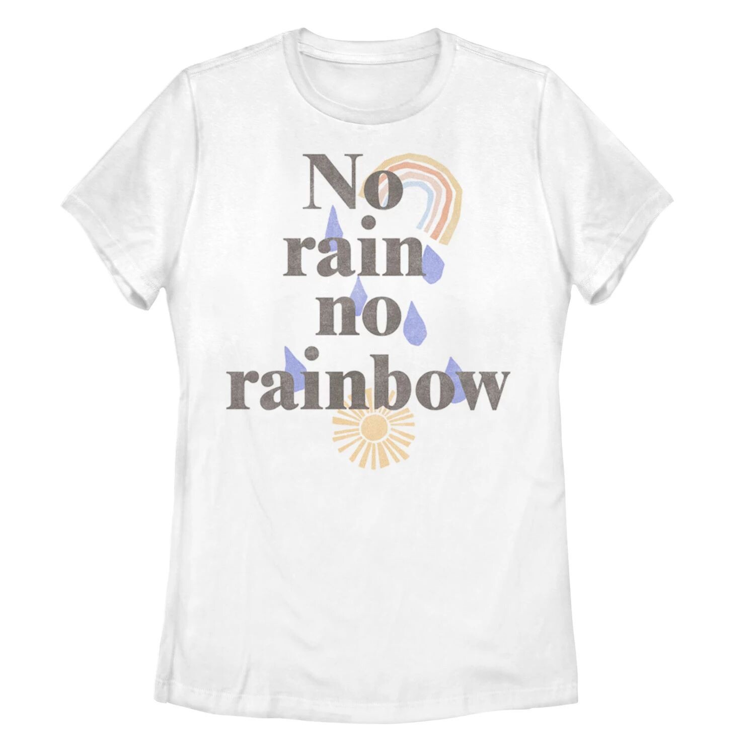 

Футболка с рисунком «No Rain No Rainbow» для юниоров