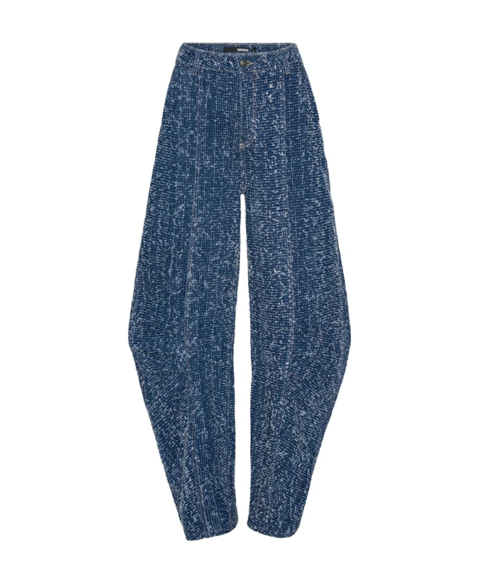 

Синие джинсы с пышным низом и высокой талией Rotate Birger Christensen, синий