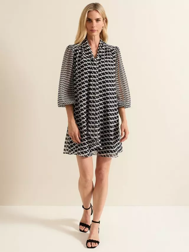 

Платье Phase Eight Suki Geometric Print Tunic Mini Navy/White, цвет suki geometric print tunic mini dress navy/white