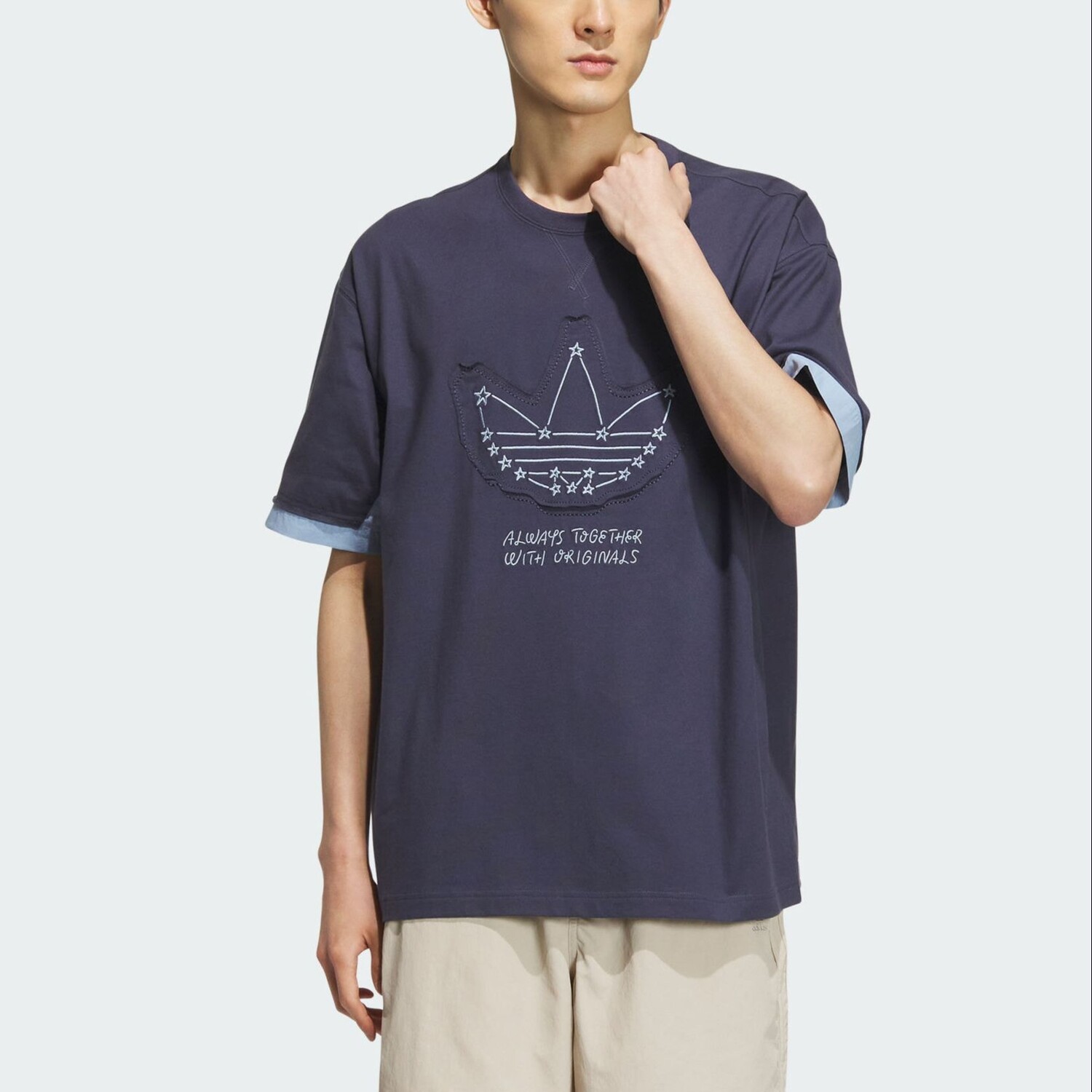Футболка унисекс темно-синяя Adidas Originals, темно-синий — фото 2