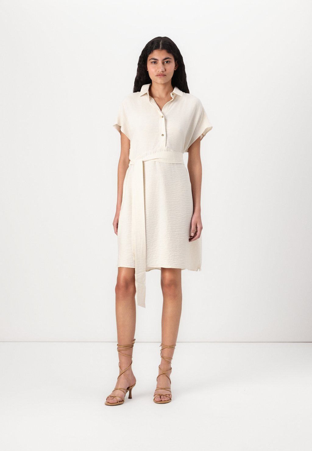 

Платье-рубашка SLFLISA SHORT DRESS Selected Femme, кремовый