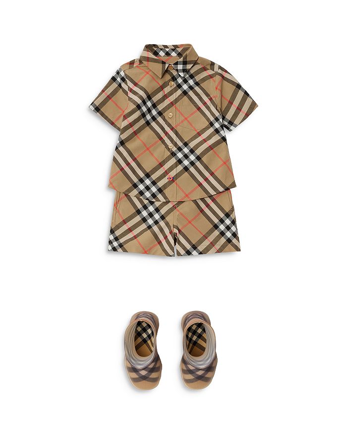 Рубашка Owen Burberry в клетку для мальчиков - Baby, коричневый/бежевый — фото 2