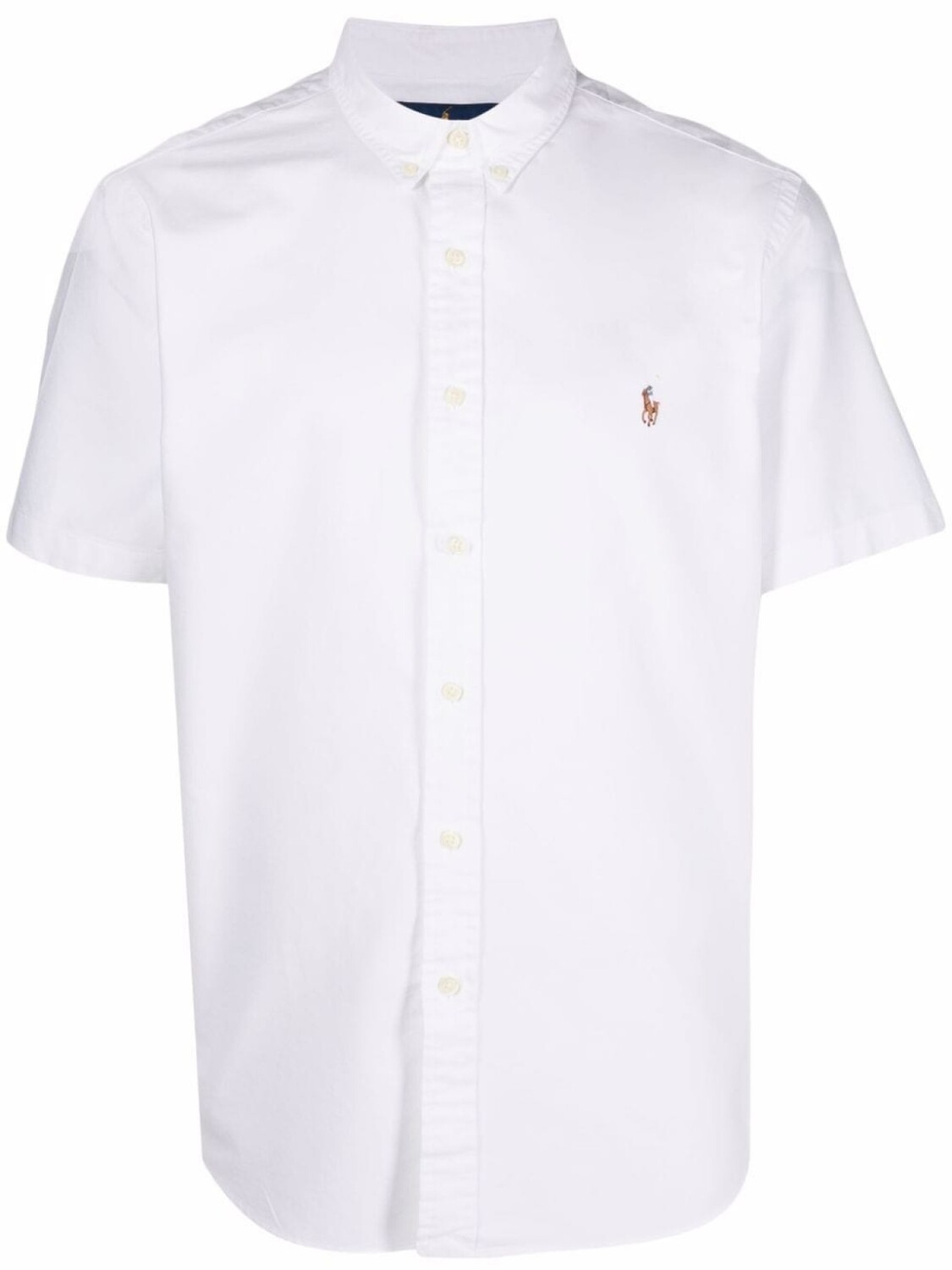 

Polo Ralph Lauren рубашка оксфорд с короткими рукавами и вышивкой, белый