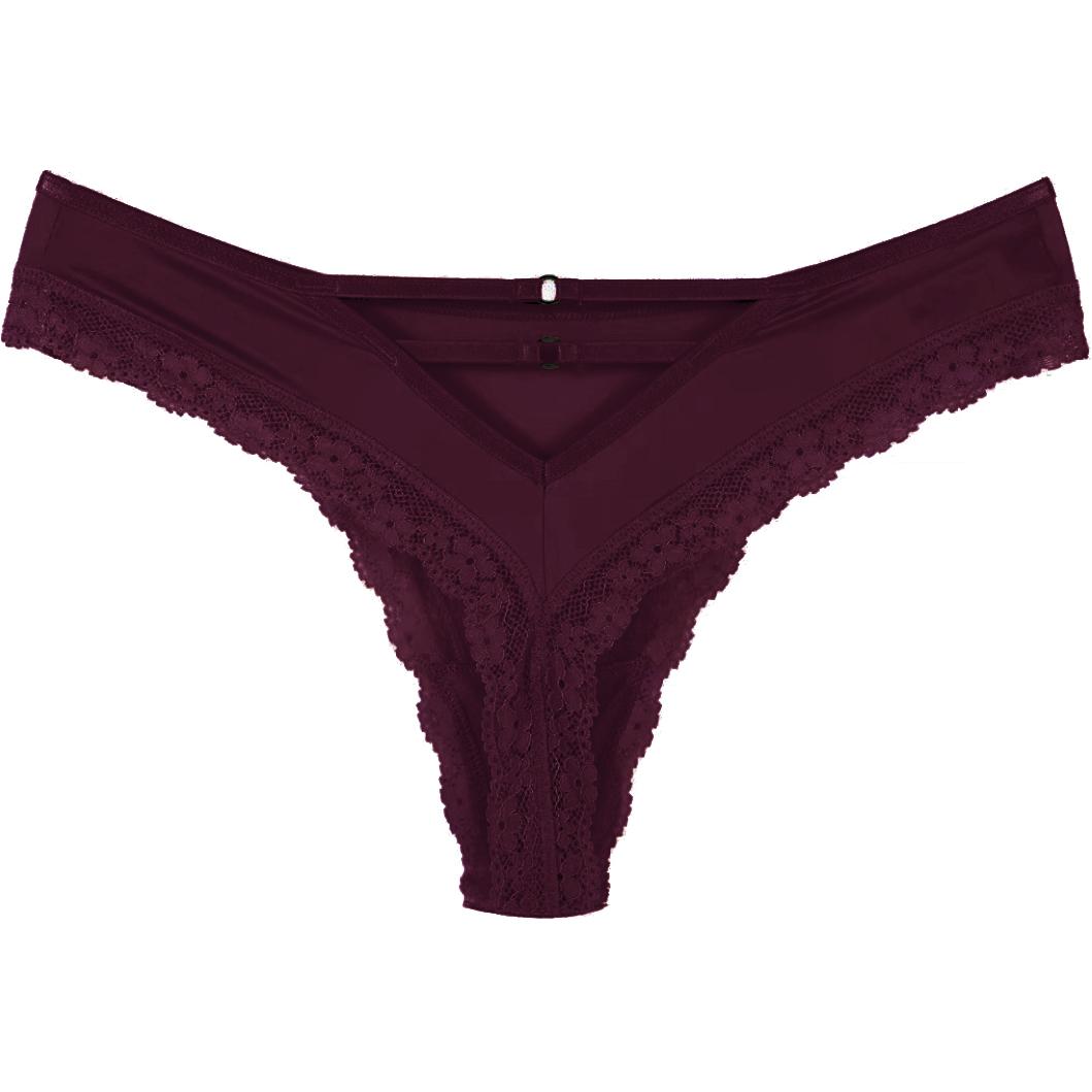 

Victoria's Secret Женские трусы 1 упаковка Бордовые