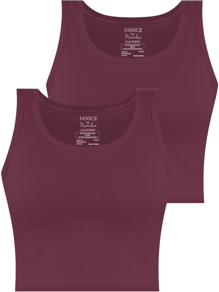 

Топ Janice 2 x Damen crop Namlea, цвет burgund
