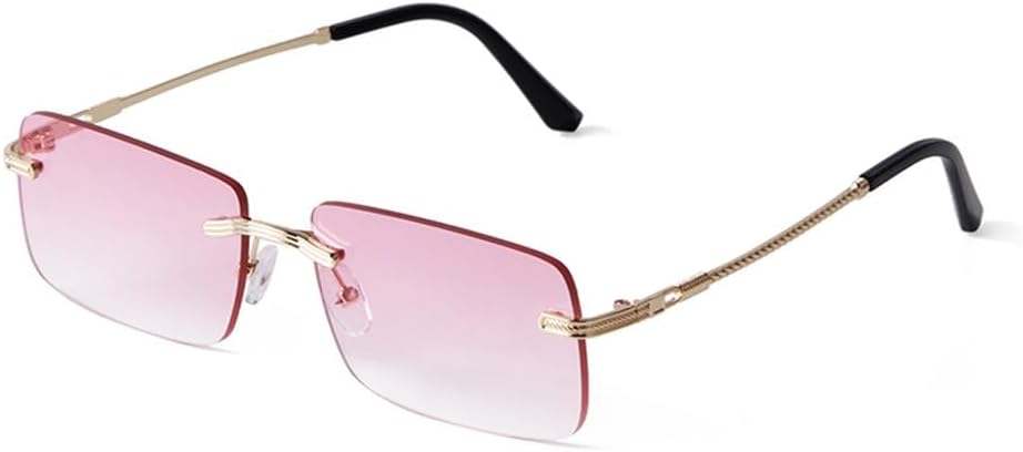 

Солнцезащитные очки с градиентными линзами, металлические, мужские и женские, роскошные, без оправы, ретро, ​​солнцезащитные очки с защитой от УФ-излучения UV400 LVTFCO, C6