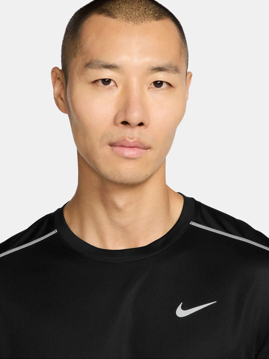 Футболка беговая Dri-FIT UV с длинным рукавом Nike, Black — фото 3