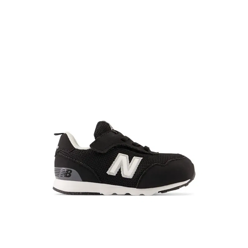 Детские кроссовки для девочек с липучкой 515 Hook & Loop New balance, Black