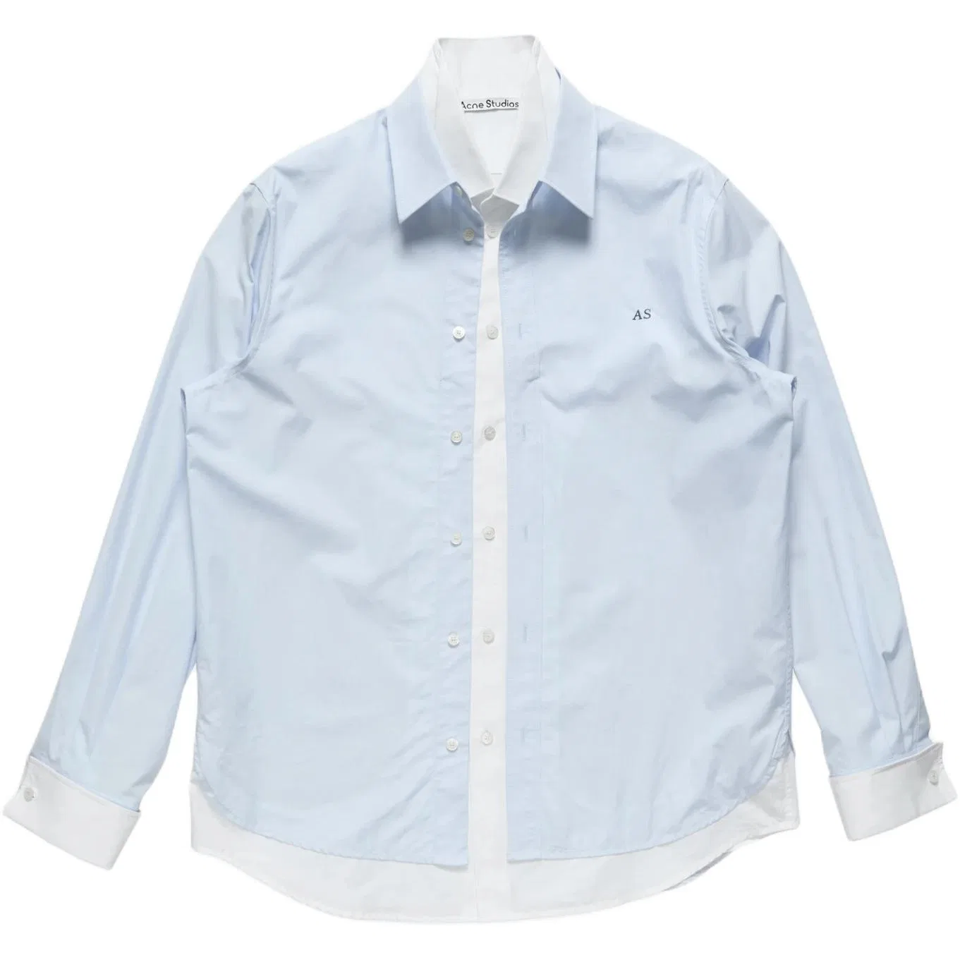 Мужская рубашка с воротником Blue/White Acne Studios