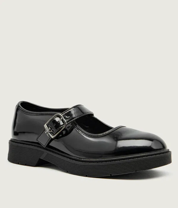 Детские балетки для девочек из искусственной кожи Ballerine Calvin Klein Jeans, черный