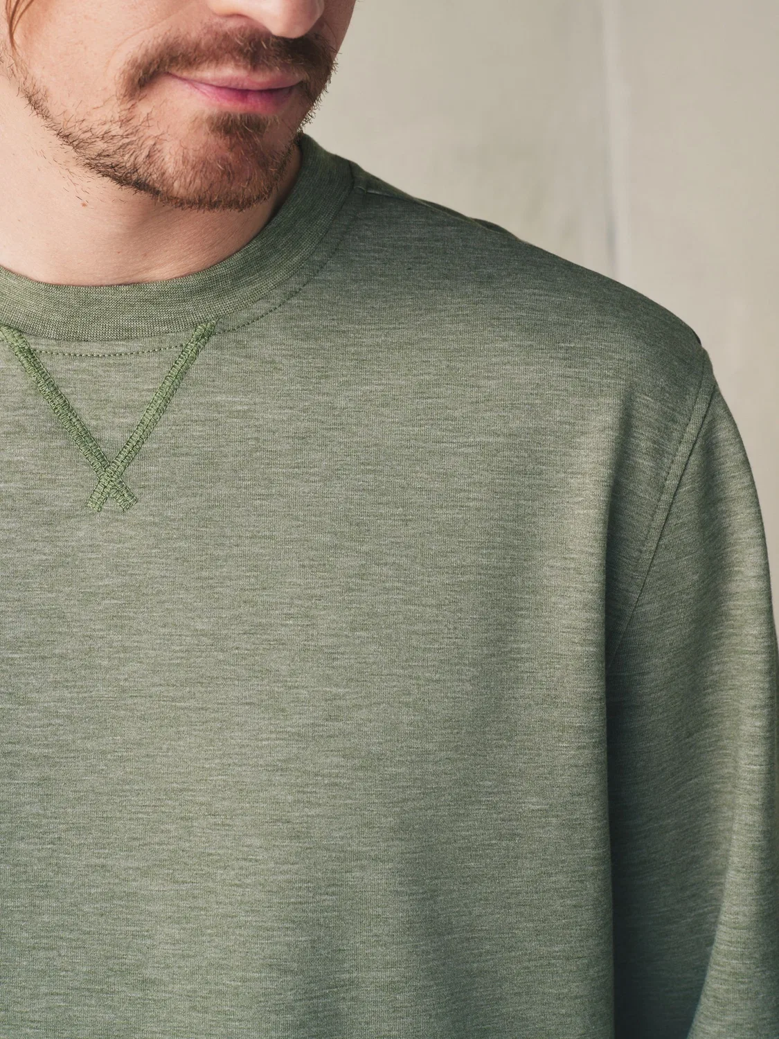 Джемпер с круглым вырезом, мягкий на ощупь, Sage Green Next — фото 4