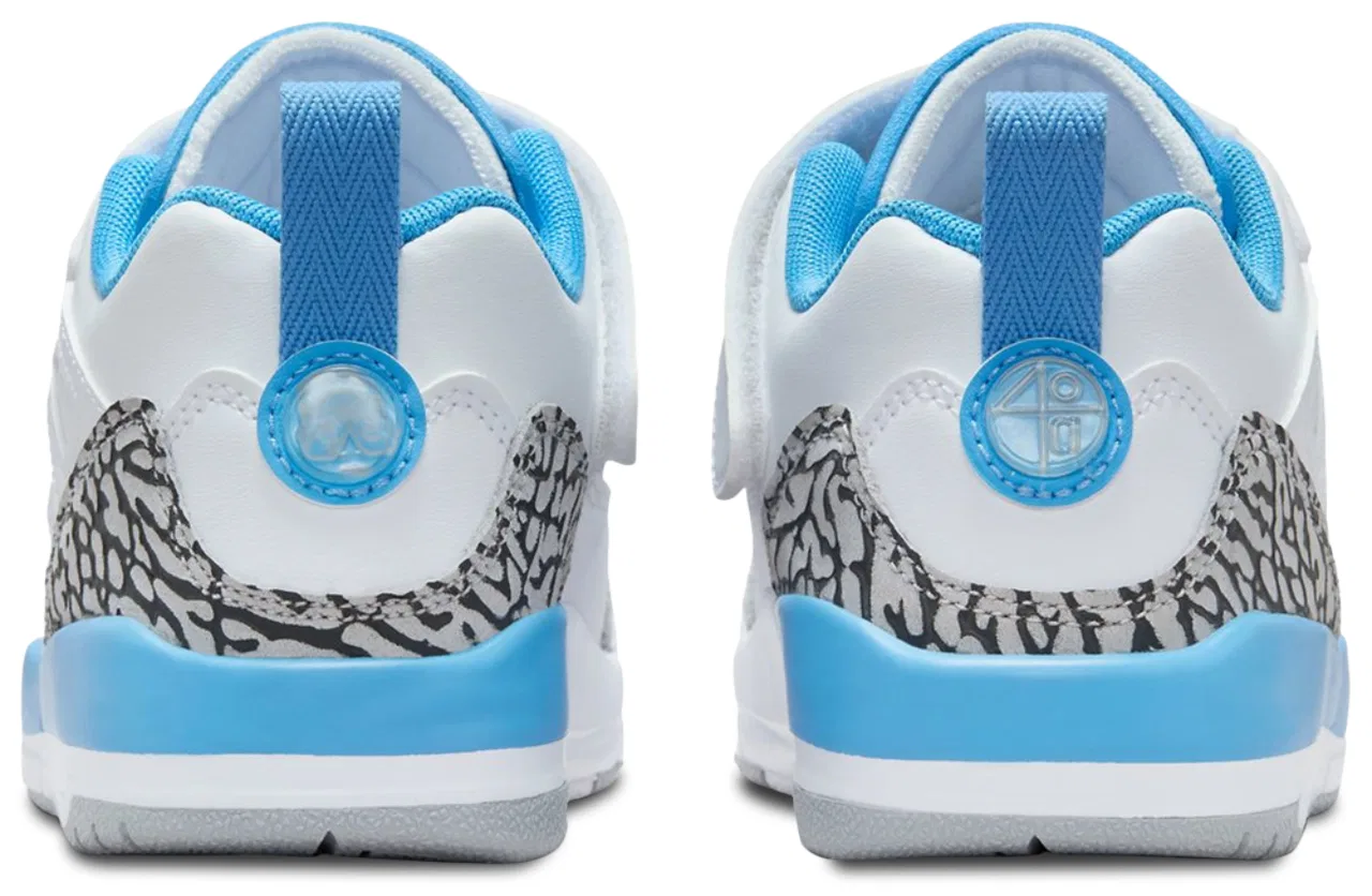 Кроссовки для мальчиков Spizike Low Jordan, цвет White/University Blue/Grey — фото 3