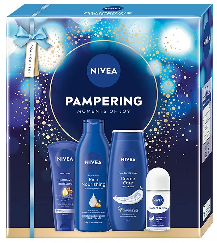 Набор косметики для ухода за телом Nivea Pampering, 4 предмета — фото 2