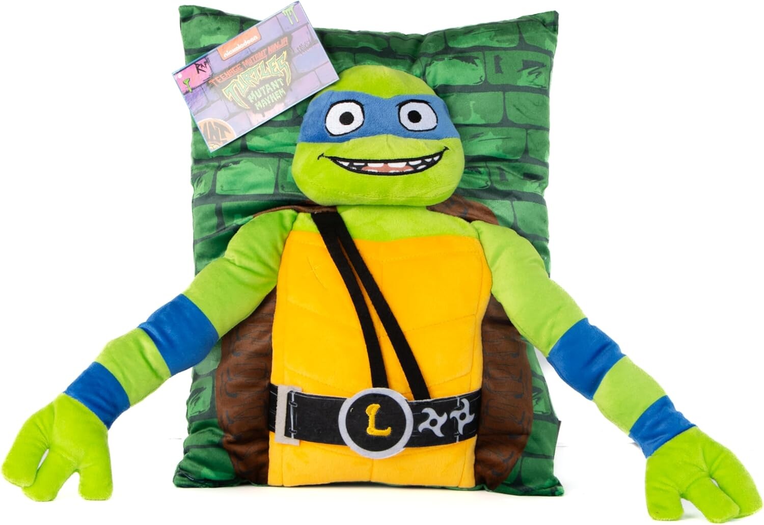 

Подушка Nickelodeon Teenage Mutant Ninja Turtles, Leonardo 3D Snuggle, зеленый