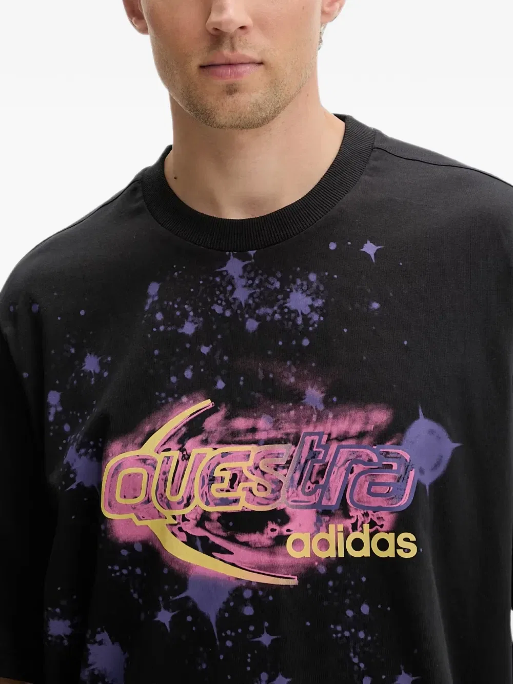 Футболка Questra с графическим принтом Adidas, черный — фото 4