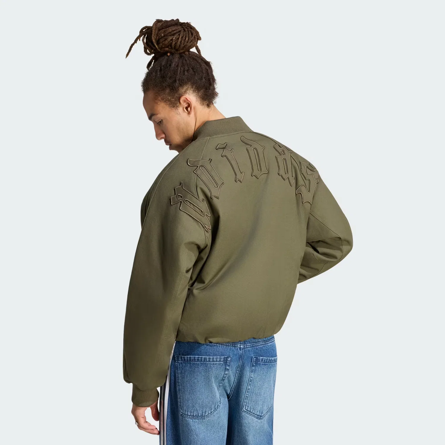 Мужская куртка свободного кроя из канваса SST TT Canvas Adidas Originals, Olive Strata — фото 2