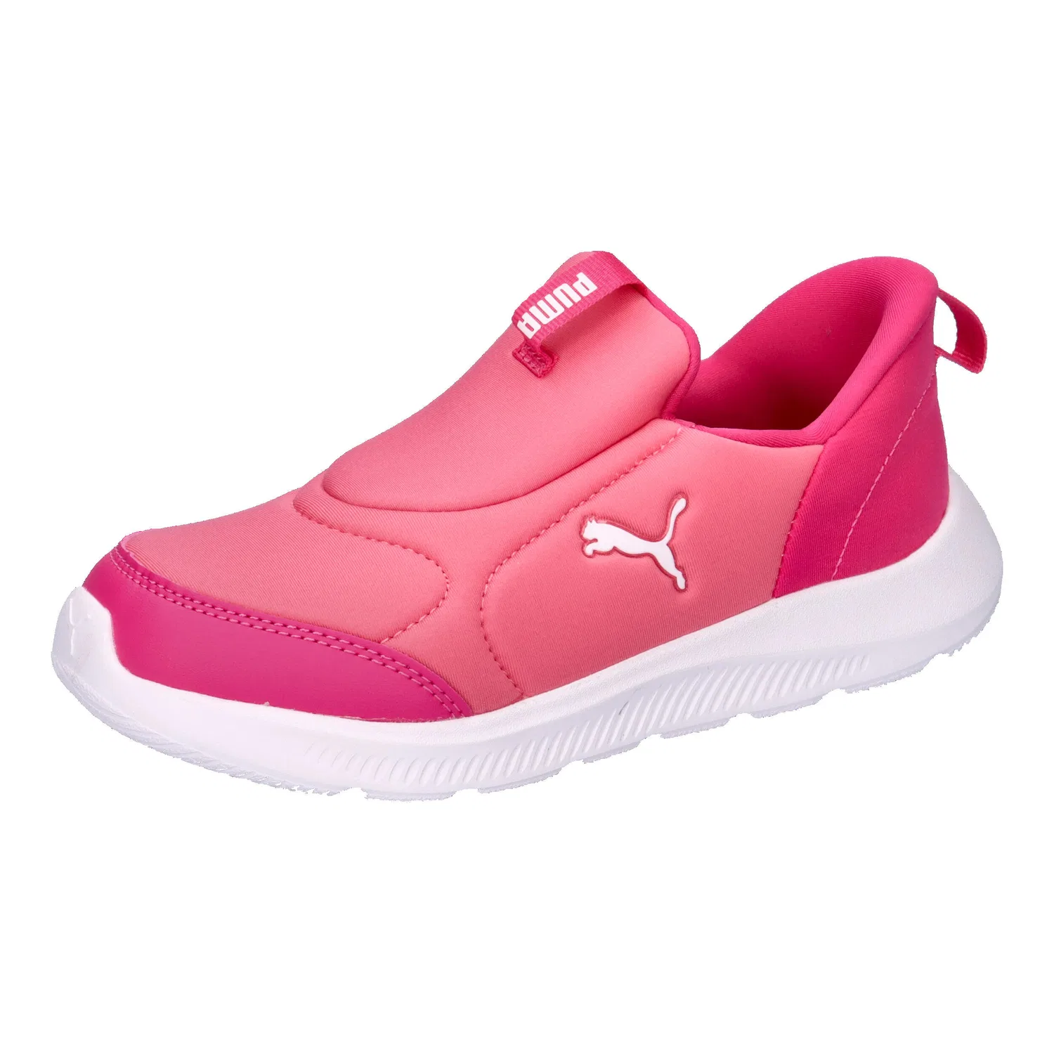 Детские кроссовки без шнурков Puma Fun Racer 2 SLIPTECH PS, Puma, Роза