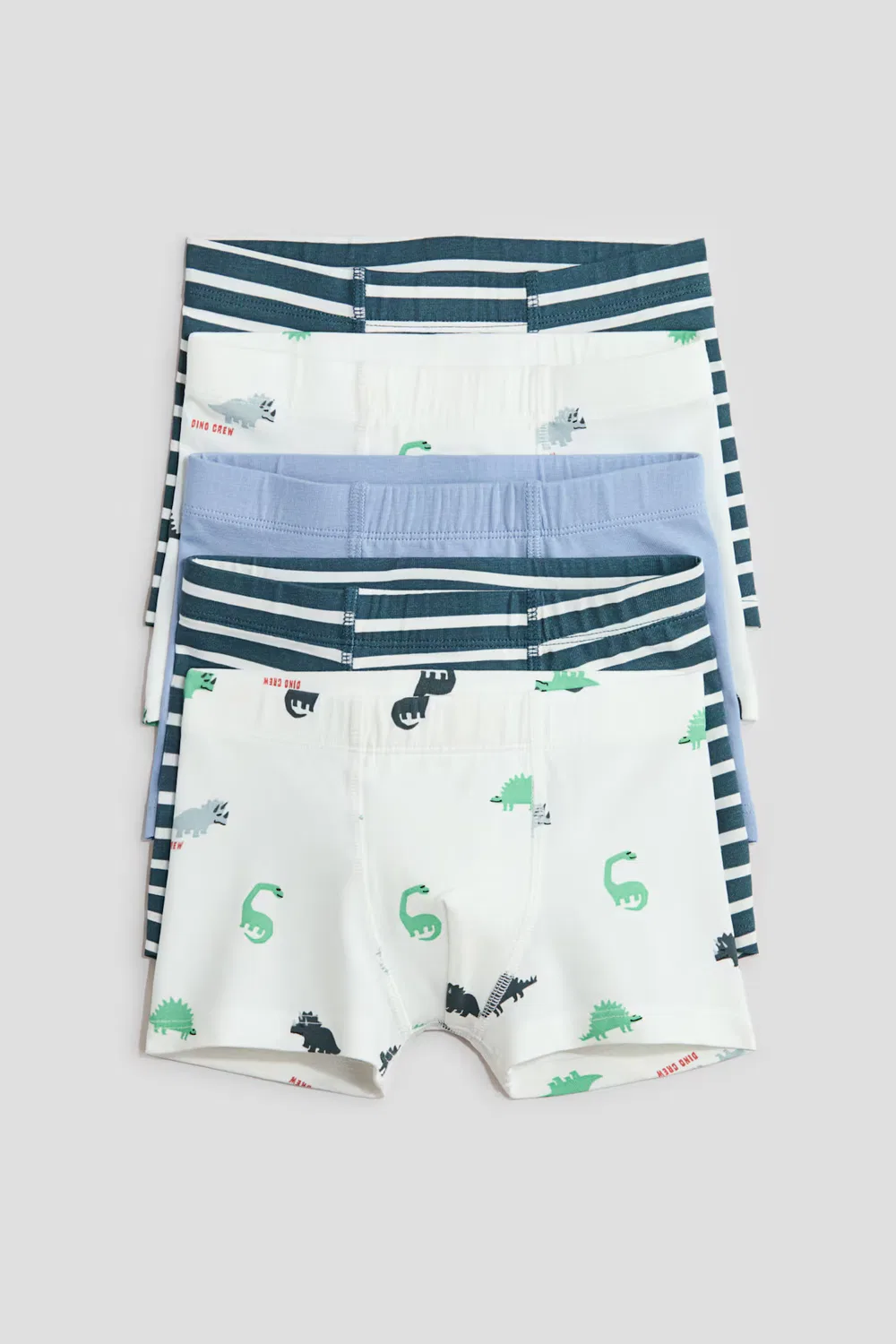 5 хлопковых трусов в упаковке H&M, Blau/Dino Crew