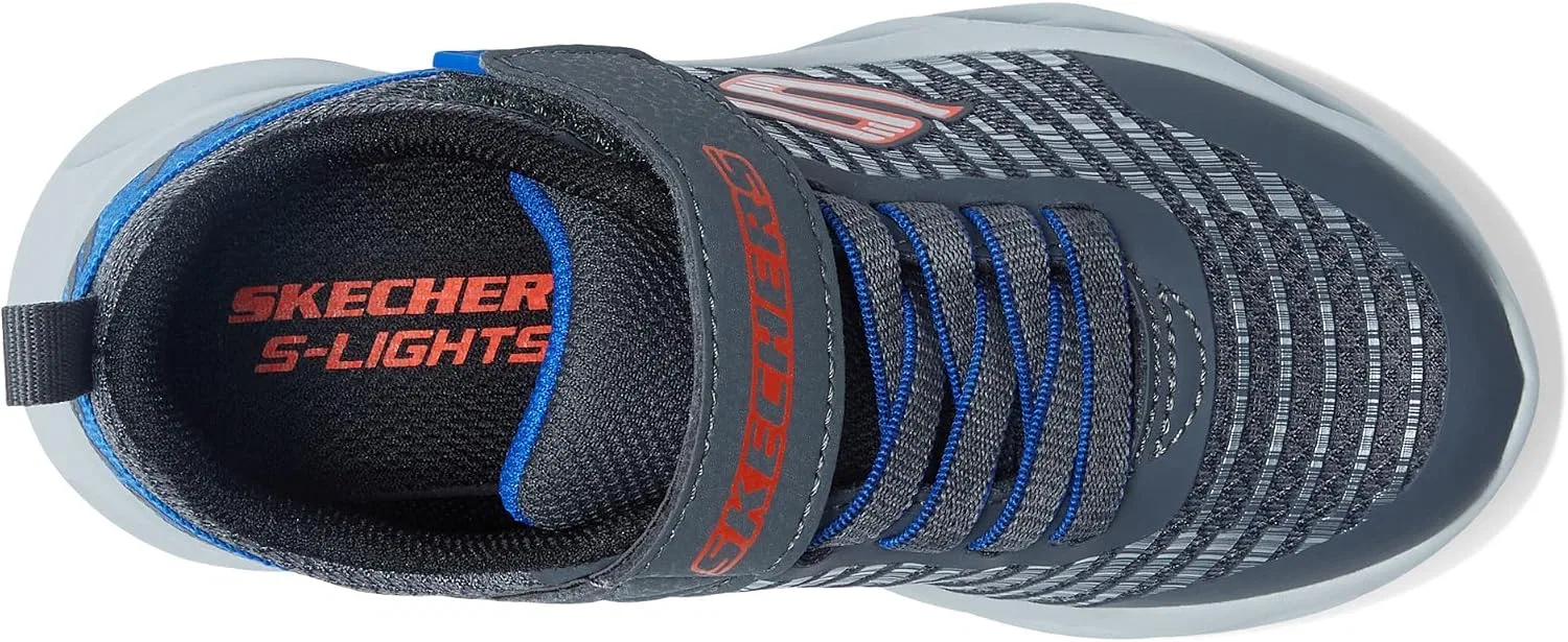 Детские кроссовки для мальчиков Twisty Brights-Novlo Skechers, Charcoal/Blue — фото 3