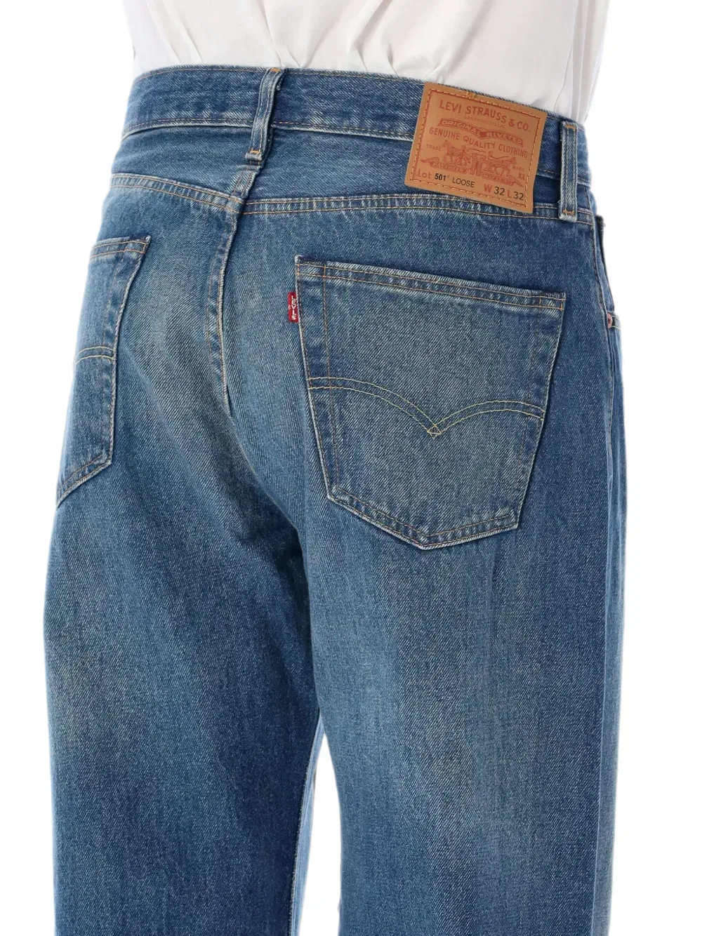 Джинсы свободные 501 Levi's, цвет Medium Blue — фото 3