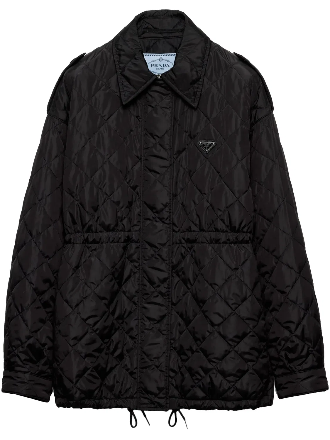 Куртка-блузон из Re-Nylon Prada, черный
