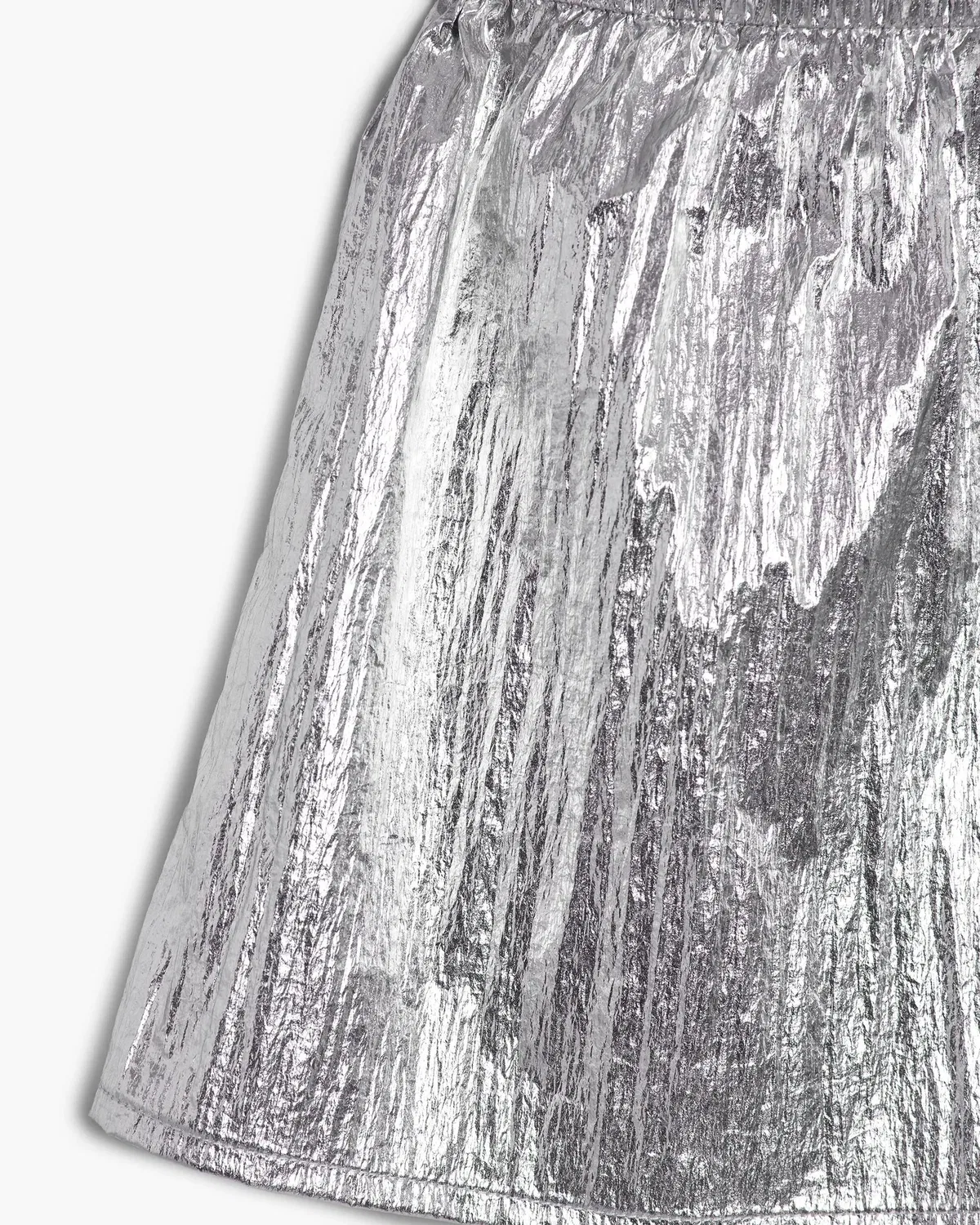 Детская юбка для девочек с металлическим блеском Desigual, Gris Oscuro Metalizado — фото 3