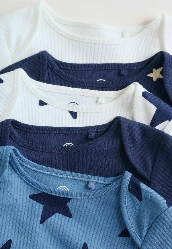 Комплект из 5 боди с длинным рукавом Regular fit-long sleeve 5 pack - body Next, темно-синий star — фото 2