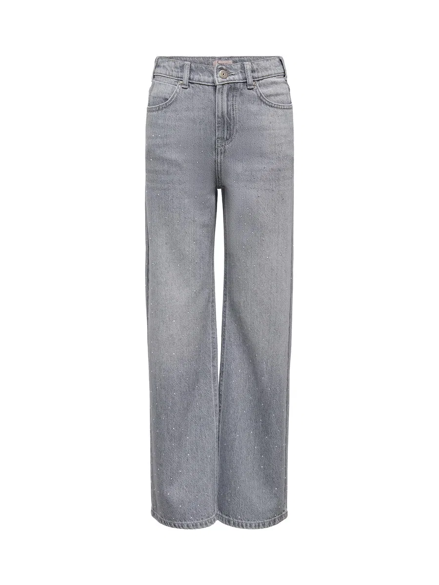 Джинсы ONLY GIRLS Regular Jeans 'KOGCobain' серого цвета