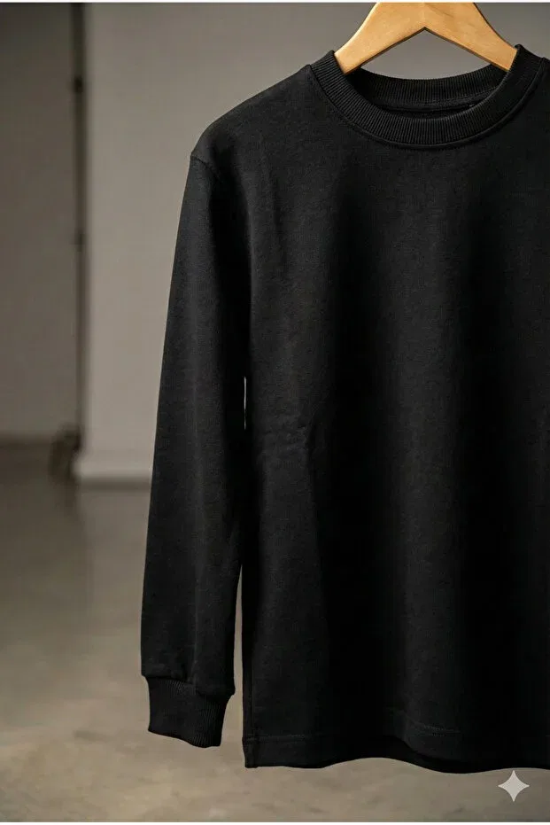 Детские свитшот для мальчиков хлопковый Tinytrends, Black — фото 3