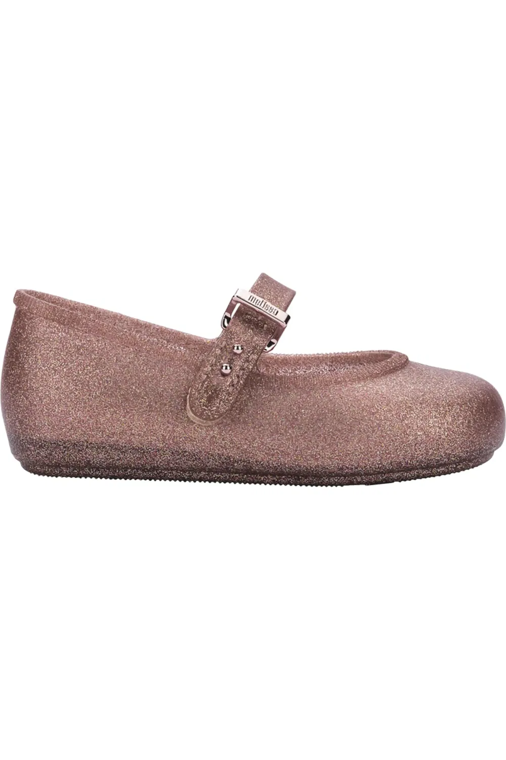 Детские туфли балетки водонепроницаемые Soft Ballerina Baby Mini Melissa, Pink Glitter — фото 2