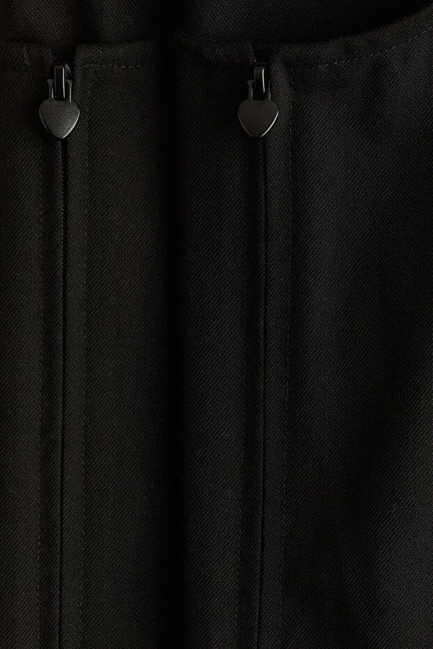 Детское платье для девочек с длинным рукавом H&M, Black — фото 2