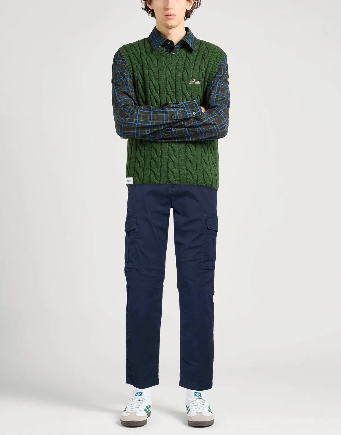 Мужские карго-брюки хлопковые Tommy Hilfiger, темно‑синий — фото 2