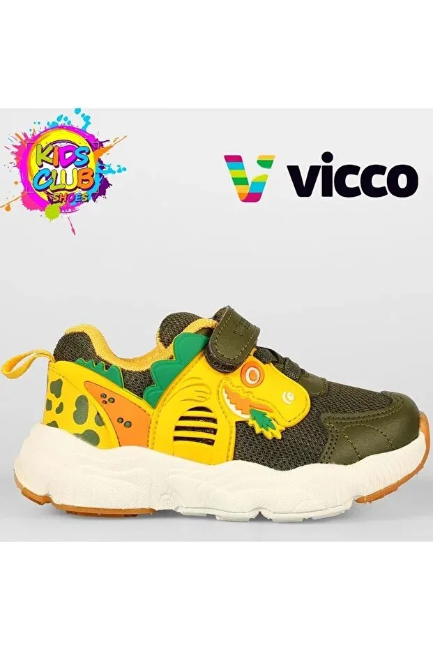 Детские спортивные туфли для девочек ортопедические Vicco, 19 Haki