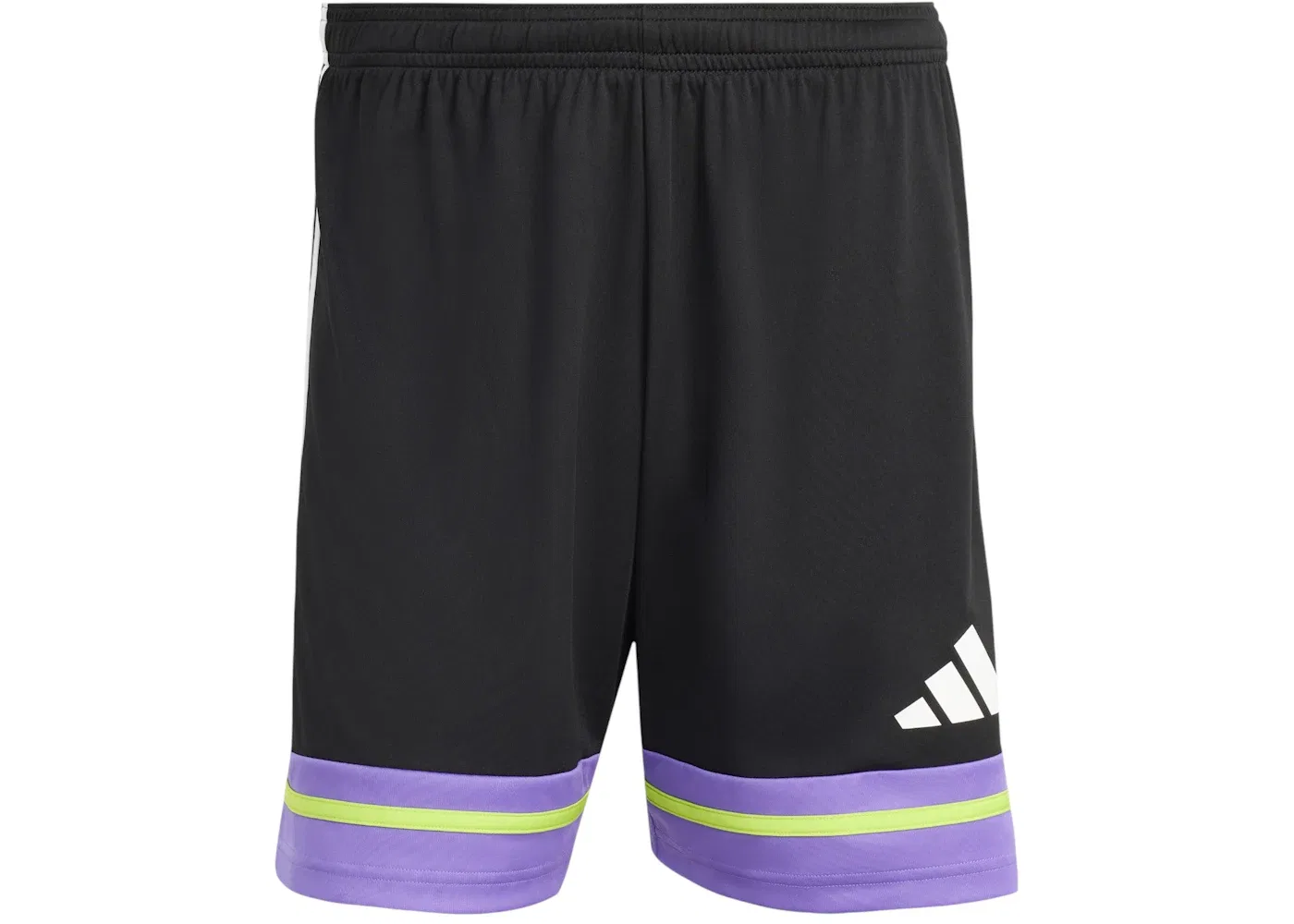 Мужские шорты с длиной до колена Adidas, Black Purple Rush Semi Solar Slime
