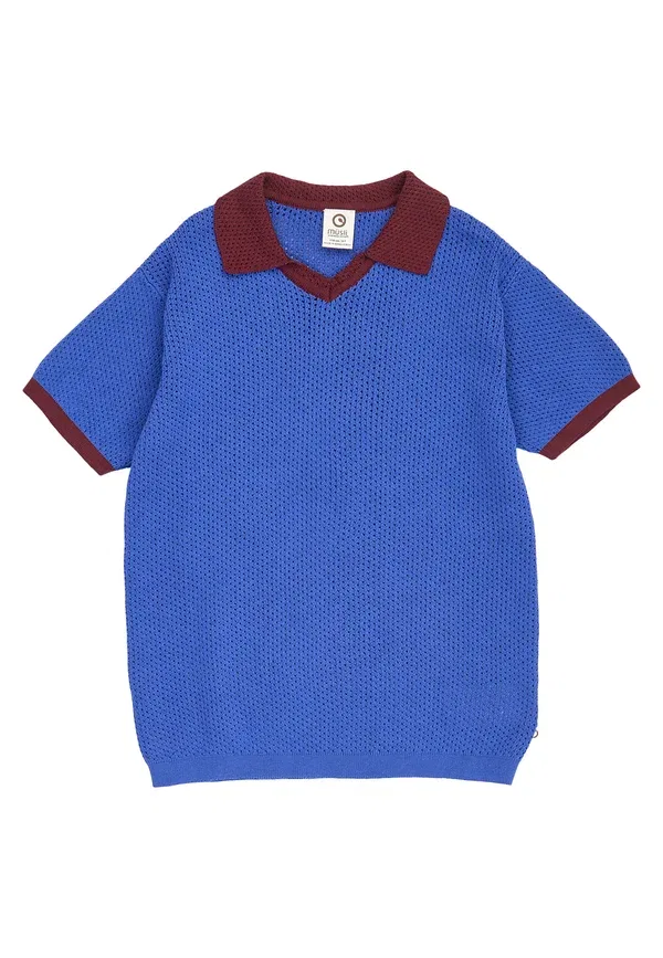Футболка поло дышащая Polo Shirt Musli By Green Cotton, Azure Blue, синий
