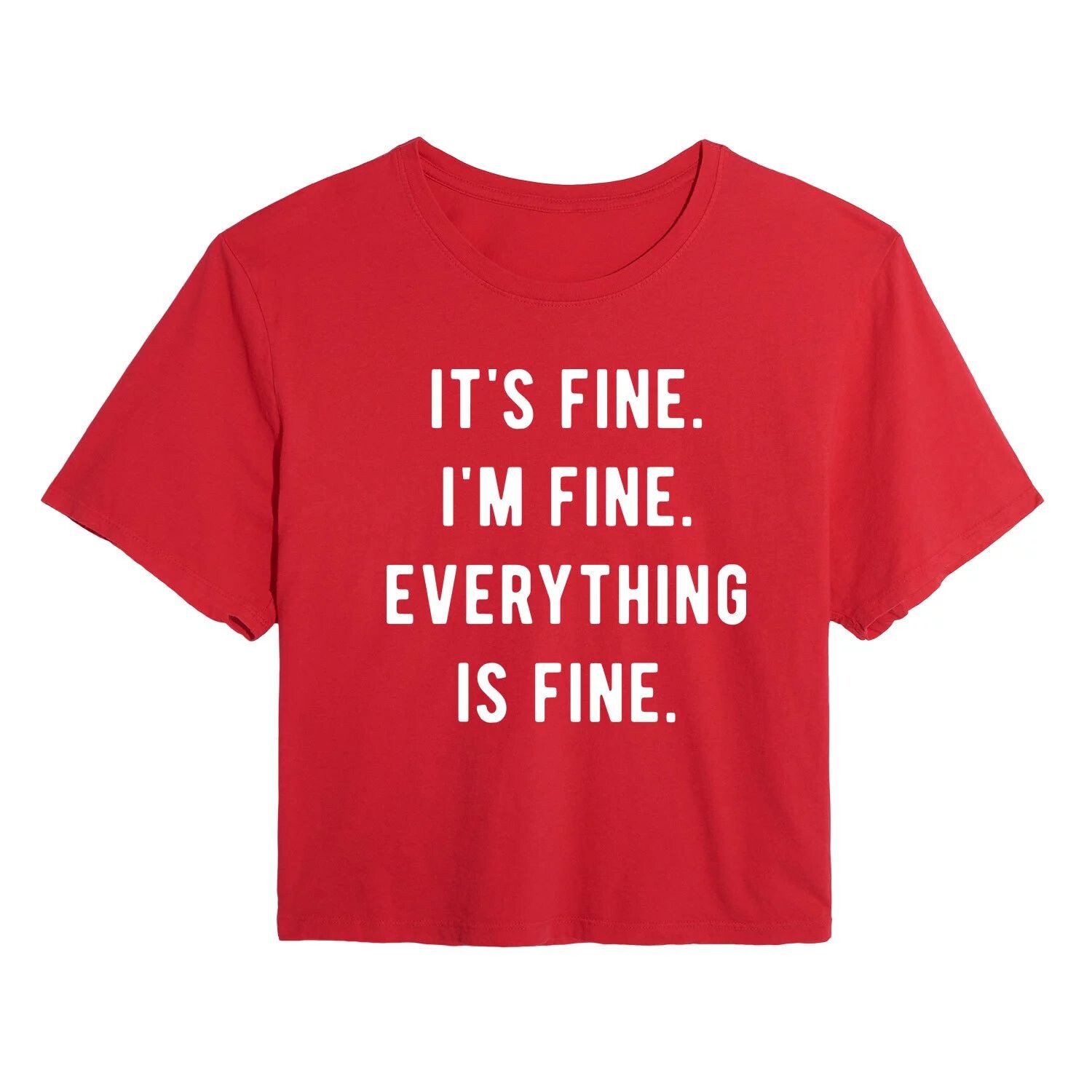 

Укороченная футболка для юниоров It's Fine, I'm Fine Licensed Character