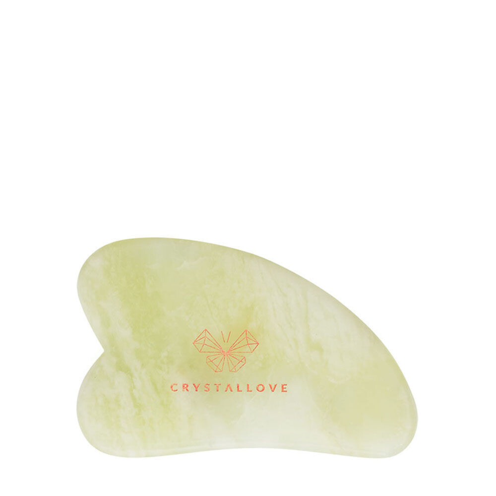 

Crystallove Crystal Collection нефритовая массажная пластина гуаша для лица, 1 шт.