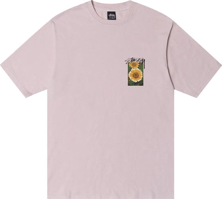 

Футболка Stussy Flower Grid Pigment Dyed Tee 'Blue', розовый