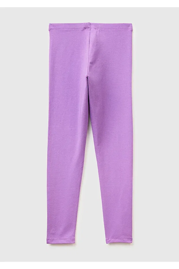 Детские леггинсы для девочек с принтом United Colors Of Benetton, Purple — фото 2