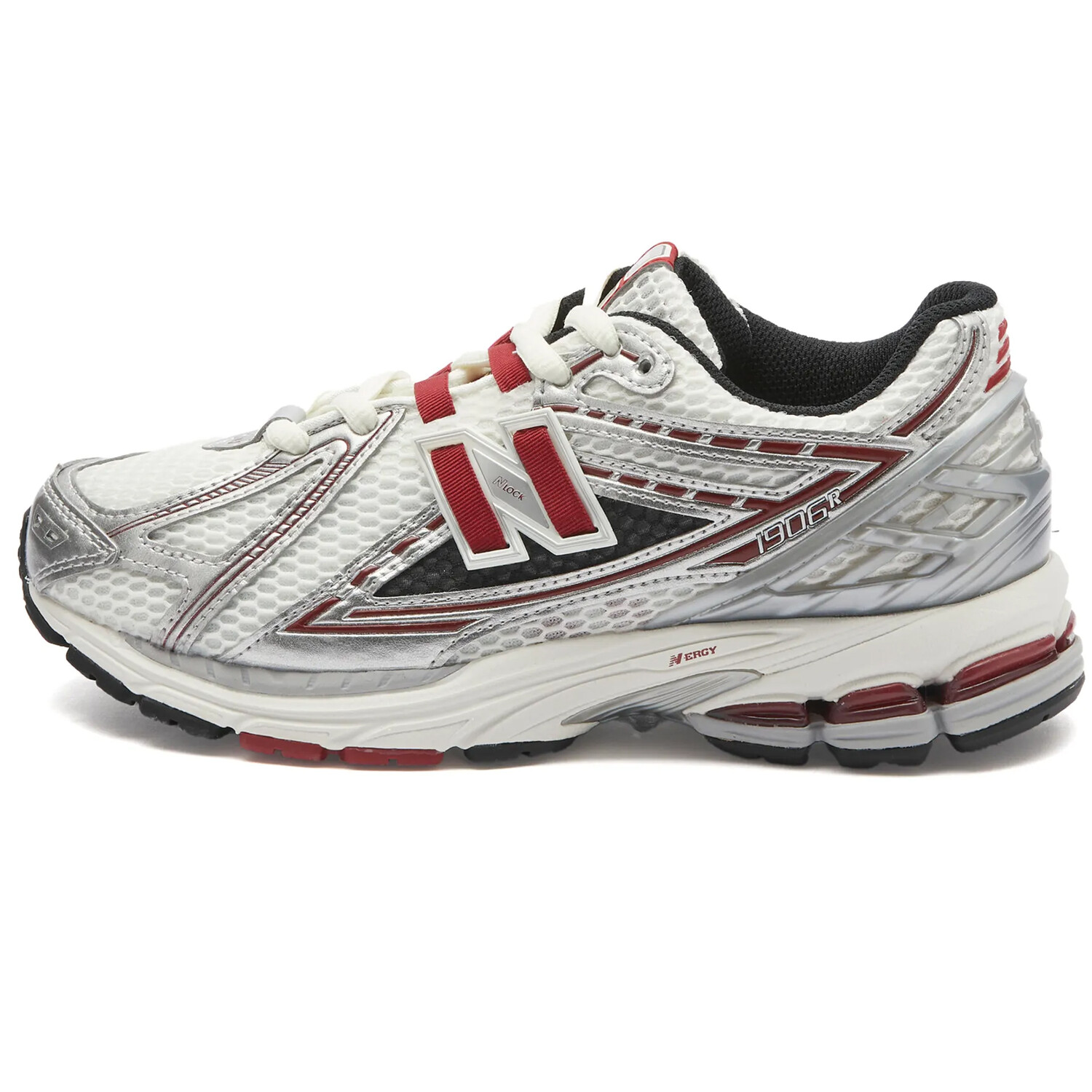 

Кроссовки New Balance M1906REA, серебристый/белый/бордовый