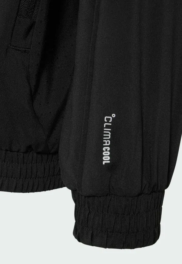 Спортивная футболка в стиле Tech, унисекс, на молнии Adidas Sportswear, черный — фото 4